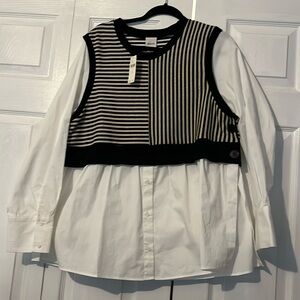 Anthropology Maeve top XL NWT